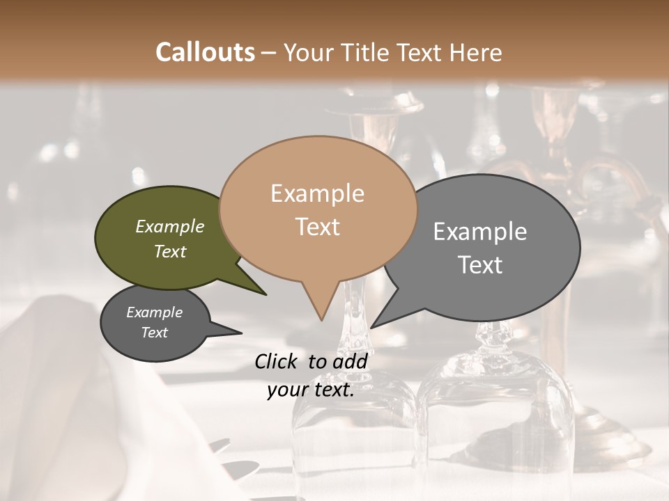 Silver Reception Dine PowerPoint Template