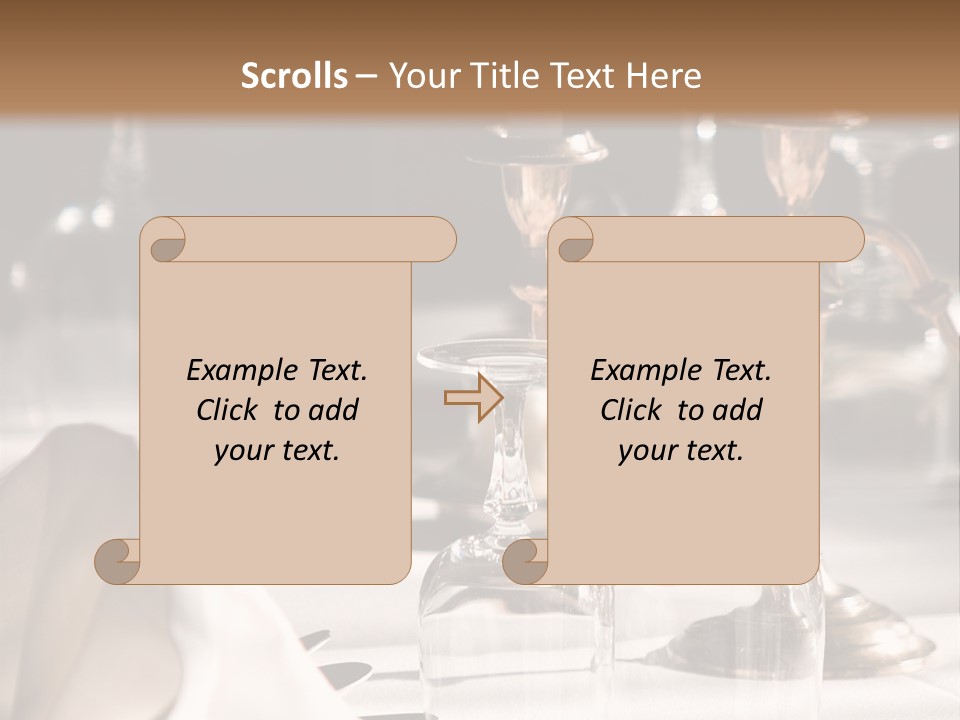 Silver Reception Dine PowerPoint Template