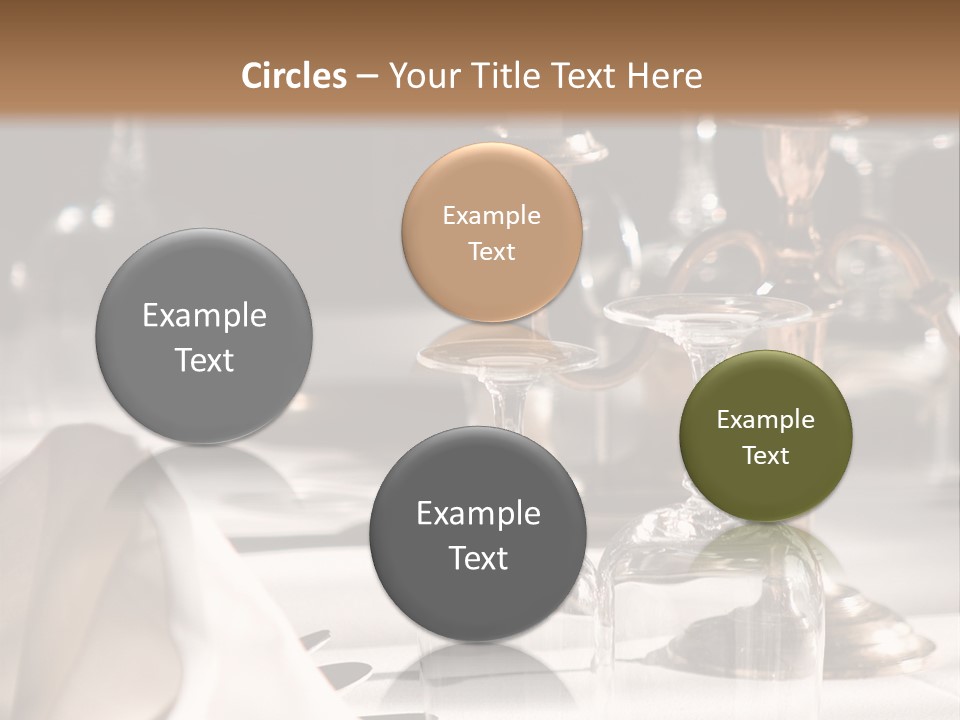 Silver Reception Dine PowerPoint Template