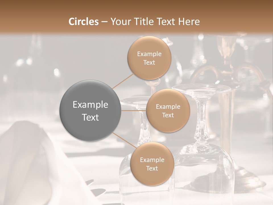 Silver Reception Dine PowerPoint Template