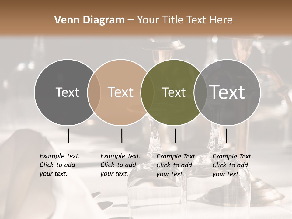 Silver Reception Dine PowerPoint Template