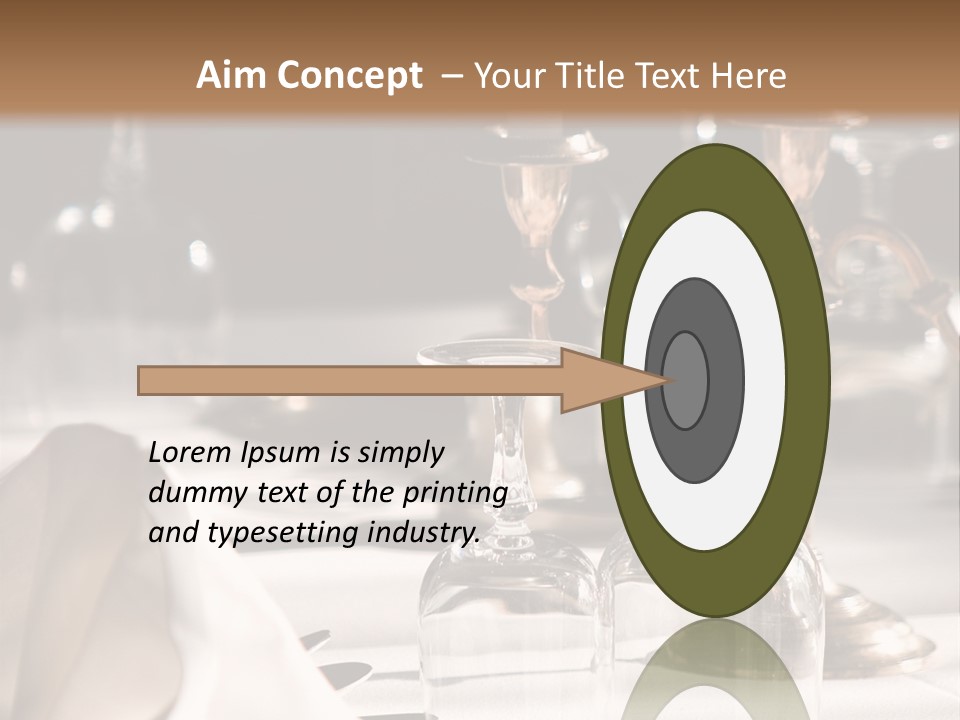 Silver Reception Dine PowerPoint Template