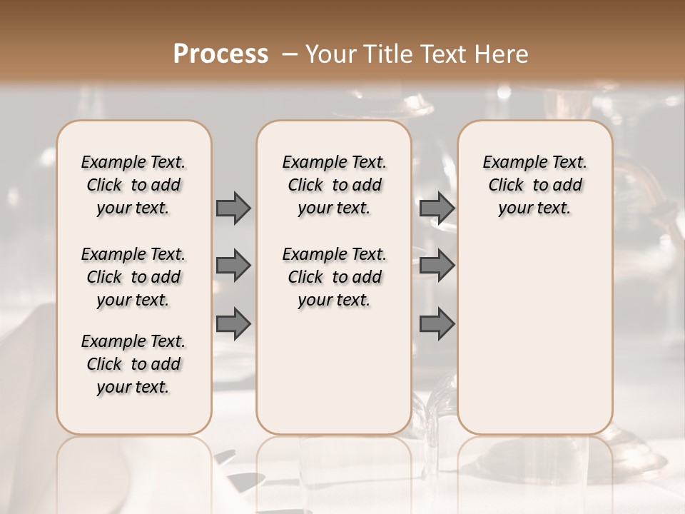 Silver Reception Dine PowerPoint Template