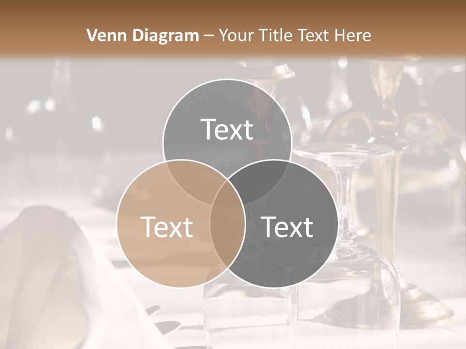 Silver Reception Dine PowerPoint Template