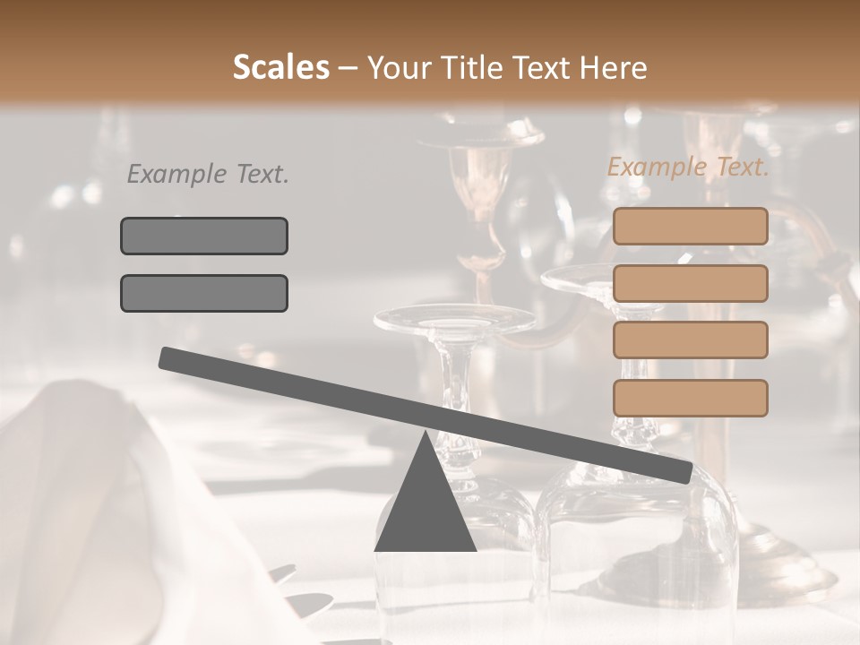 Silver Reception Dine PowerPoint Template