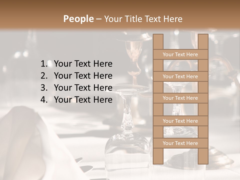 Silver Reception Dine PowerPoint Template