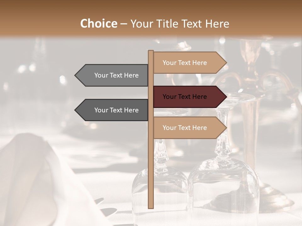 Silver Reception Dine PowerPoint Template