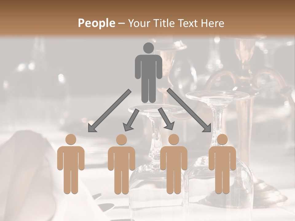 Silver Reception Dine PowerPoint Template