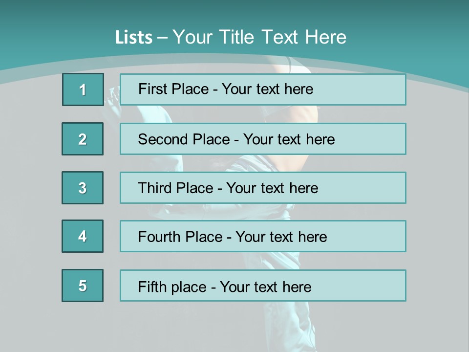 Takeoff Jazz Exercise PowerPoint Template