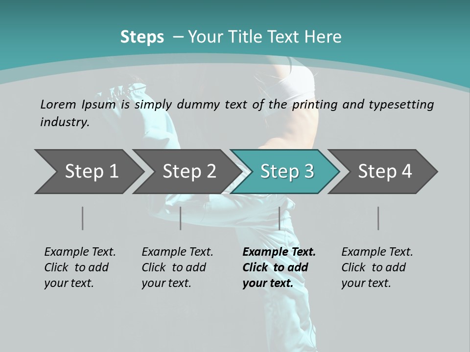 Takeoff Jazz Exercise PowerPoint Template
