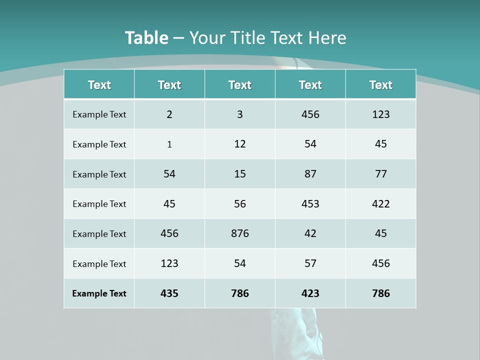 Takeoff Jazz Exercise PowerPoint Template