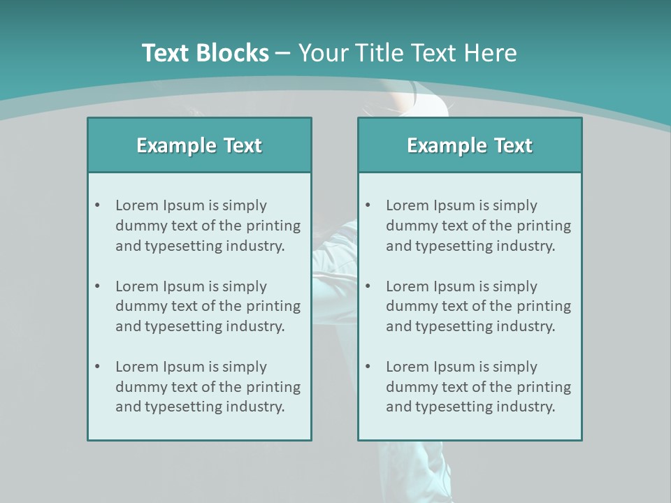 Takeoff Jazz Exercise PowerPoint Template