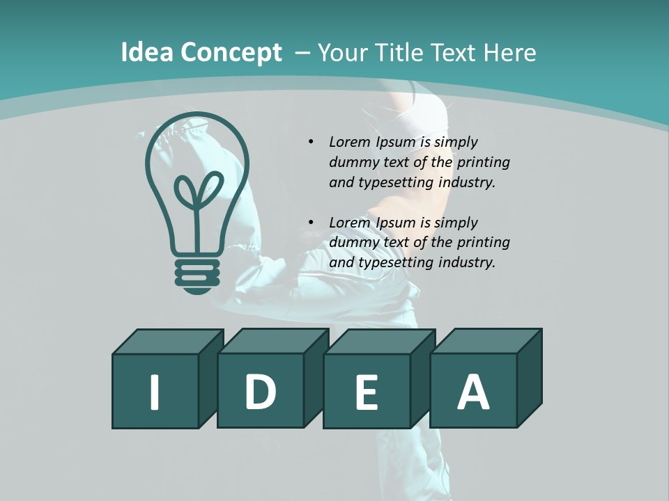 Takeoff Jazz Exercise PowerPoint Template