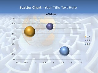 International Path Golden PowerPoint Template