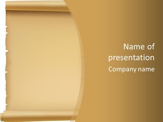 Parchment Pattern Historical PowerPoint Template