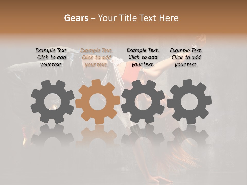 Gymnastic Stretching Jazz PowerPoint Template