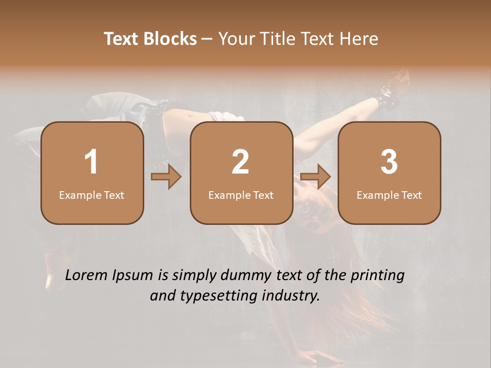 Gymnastic Stretching Jazz PowerPoint Template