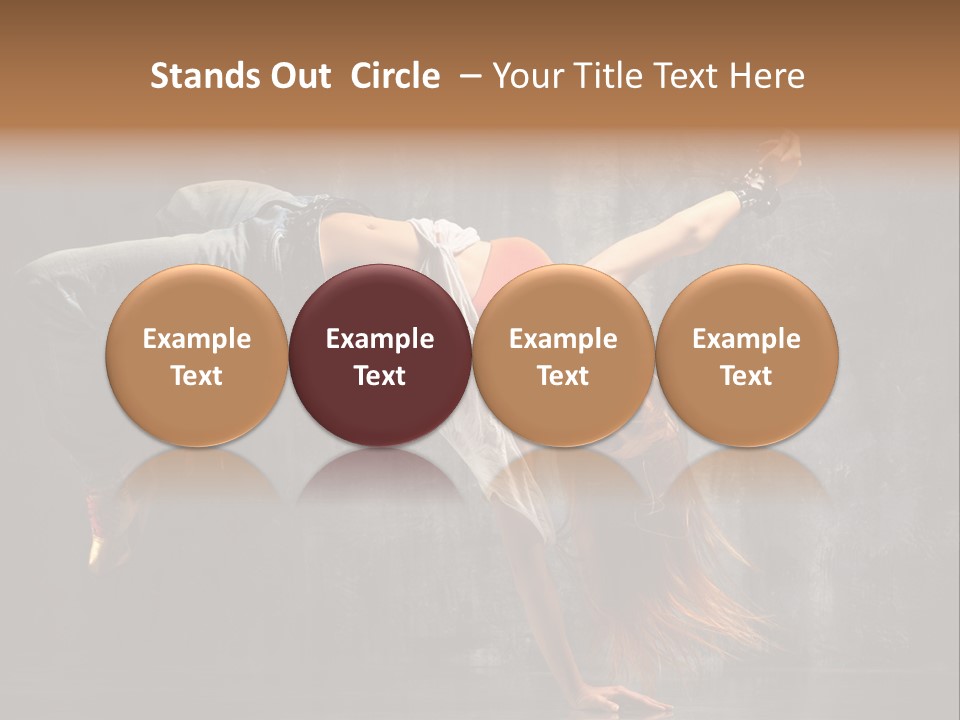 Gymnastic Stretching Jazz PowerPoint Template