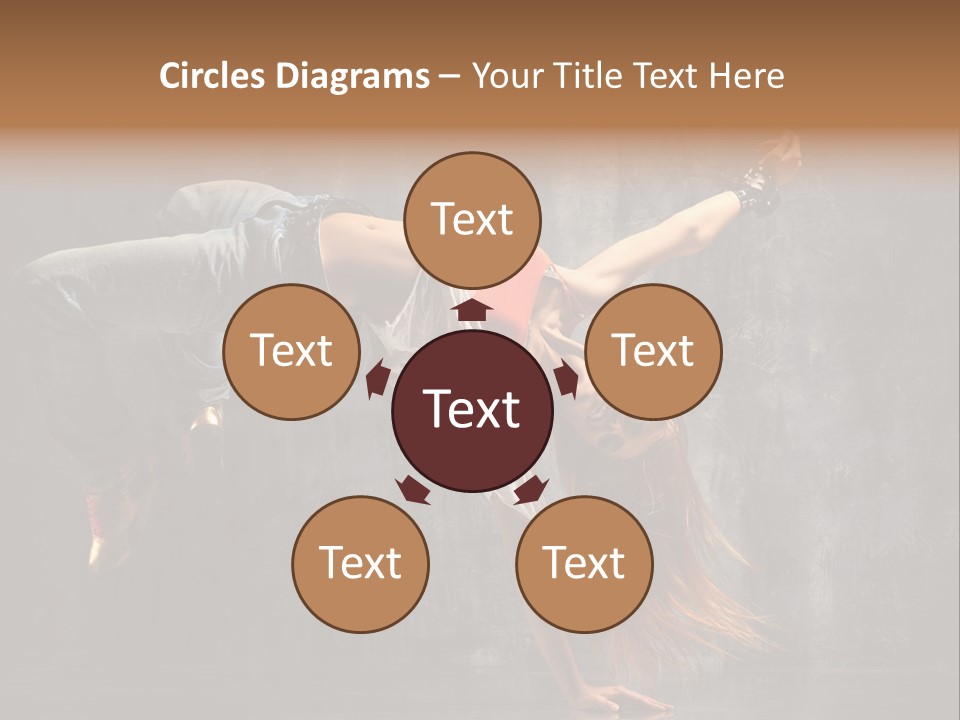 Gymnastic Stretching Jazz PowerPoint Template