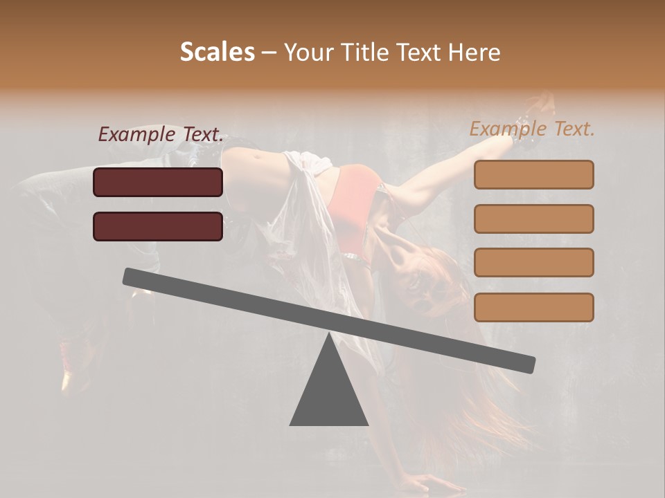 Gymnastic Stretching Jazz PowerPoint Template