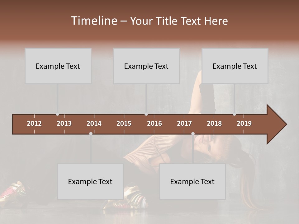 Fashion Stretching Motion PowerPoint Template