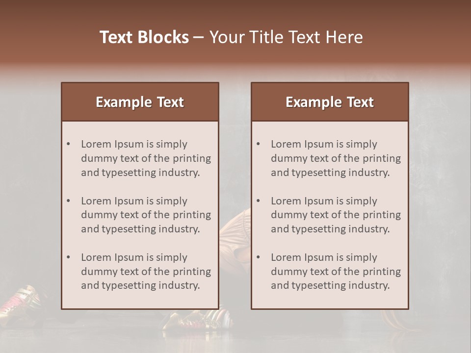 Fashion Stretching Motion PowerPoint Template