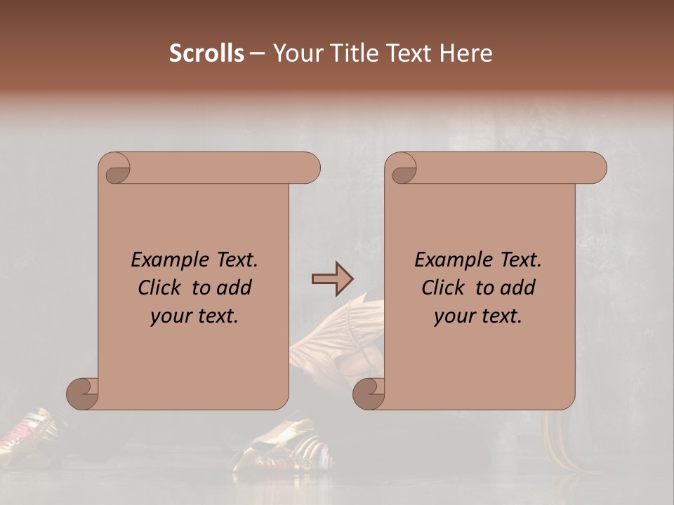 Fashion Stretching Motion PowerPoint Template