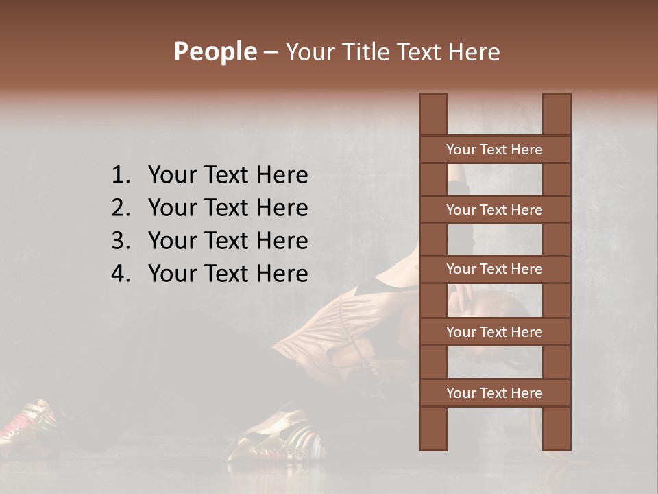 Fashion Stretching Motion PowerPoint Template