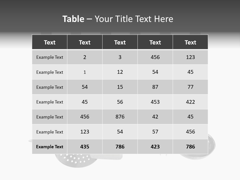 Holes Black Home PowerPoint Template
