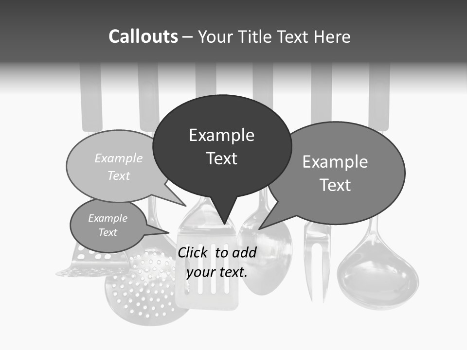 Holes Black Home PowerPoint Template