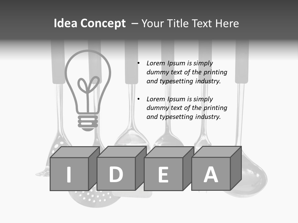 Holes Black Home PowerPoint Template