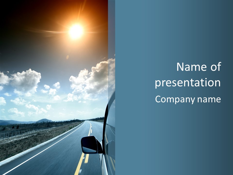 Auto Cloud Bright PowerPoint Template