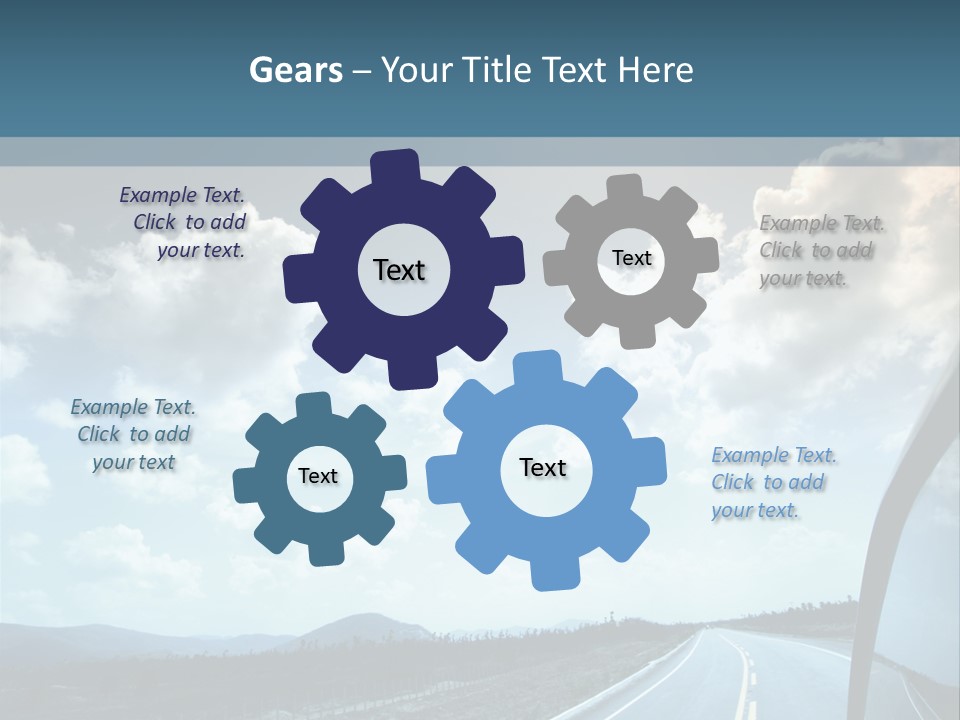 Auto Cloud Bright PowerPoint Template