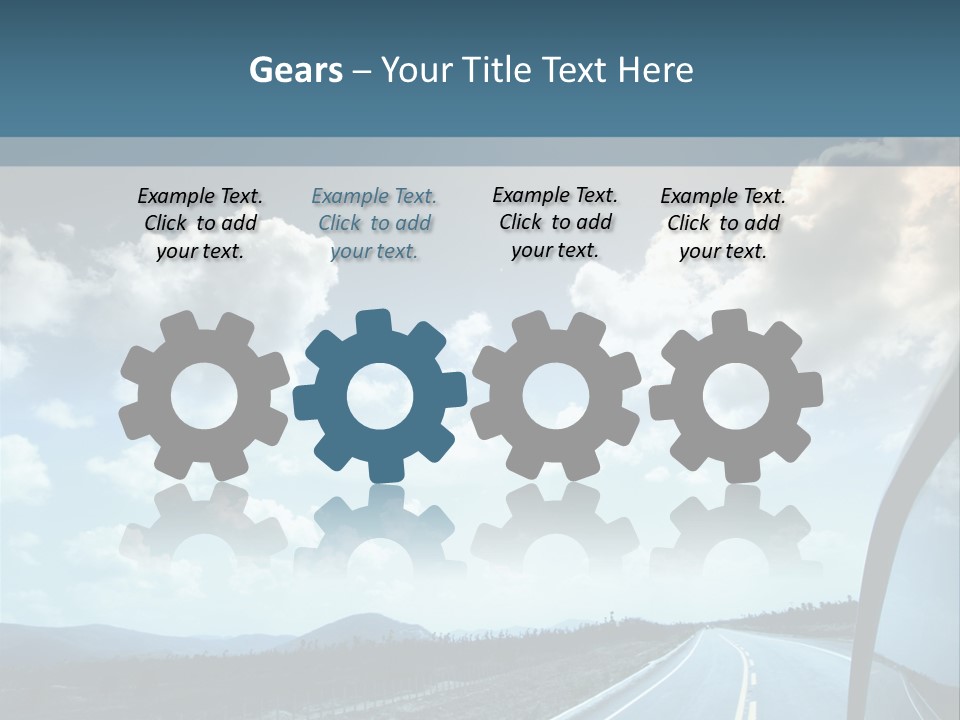 Auto Cloud Bright PowerPoint Template