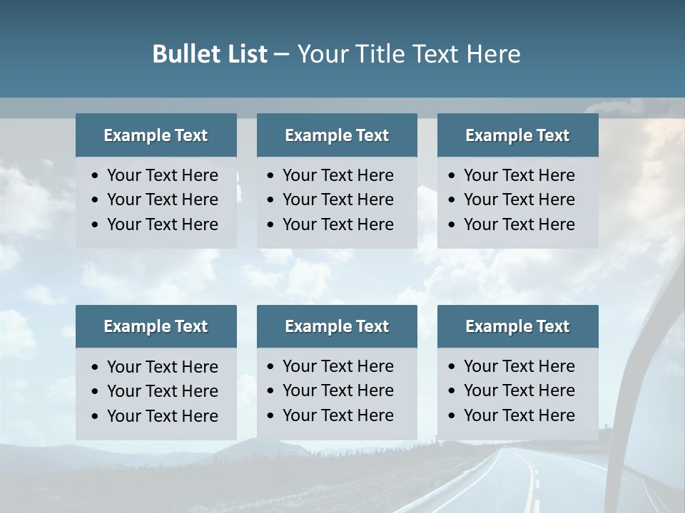 Auto Cloud Bright PowerPoint Template