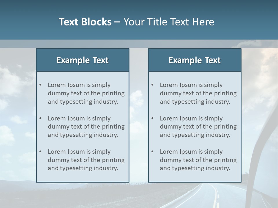 Auto Cloud Bright PowerPoint Template