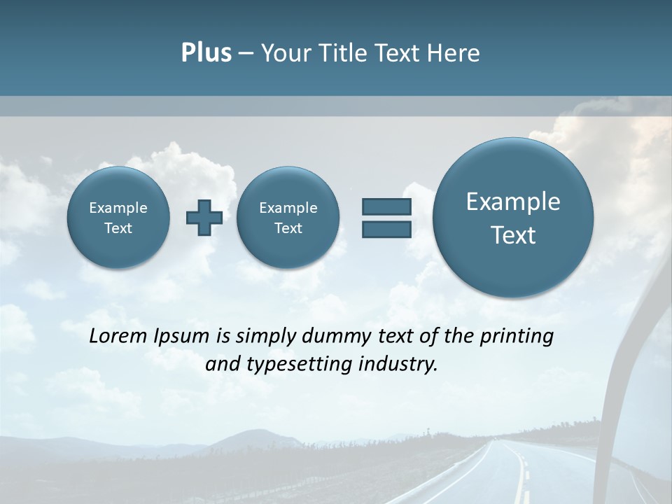 Auto Cloud Bright PowerPoint Template