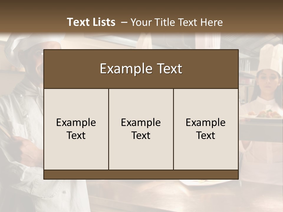 Preparation Nutrition Male PowerPoint Template