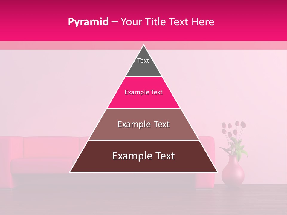 Scene Flowerpot Sofa PowerPoint Template