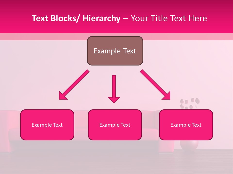 Scene Flowerpot Sofa PowerPoint Template