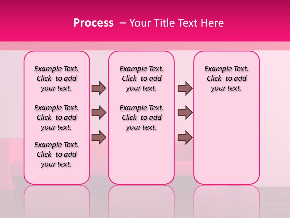 Scene Flowerpot Sofa PowerPoint Template