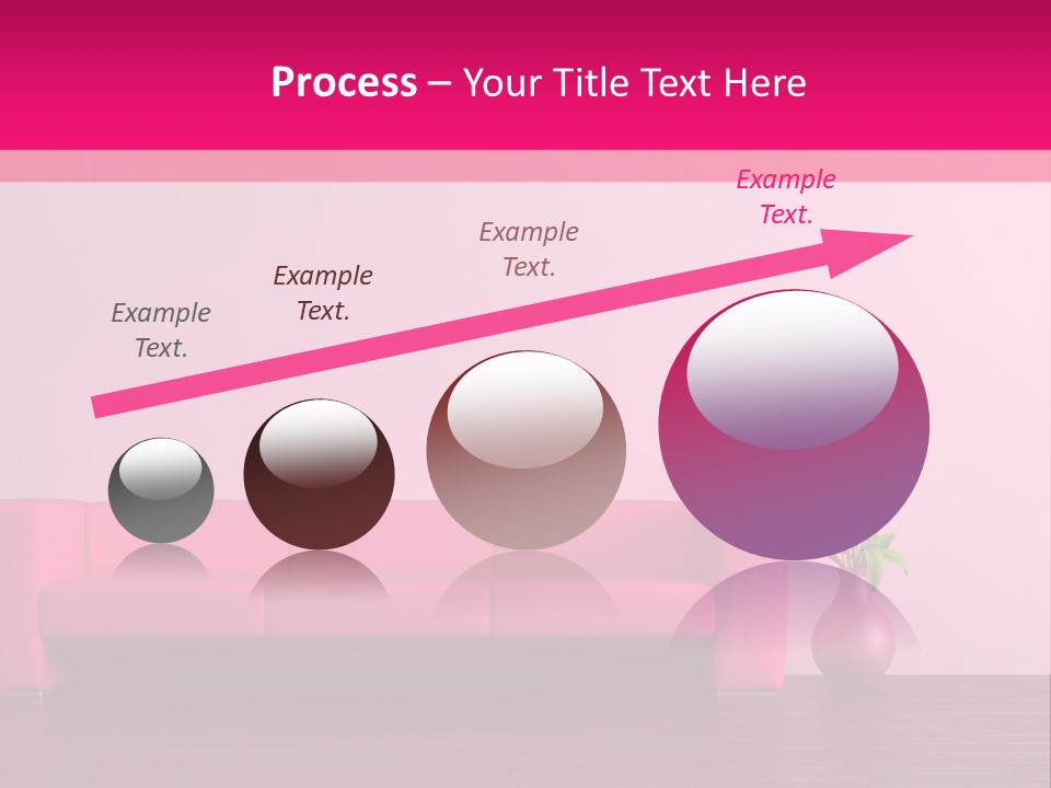 Scene Flowerpot Sofa PowerPoint Template