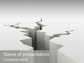 Earth Concrete Fissure PowerPoint Template