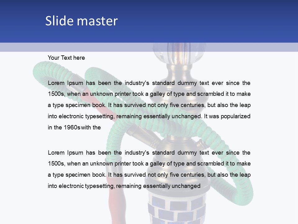 Puff Water White PowerPoint Template