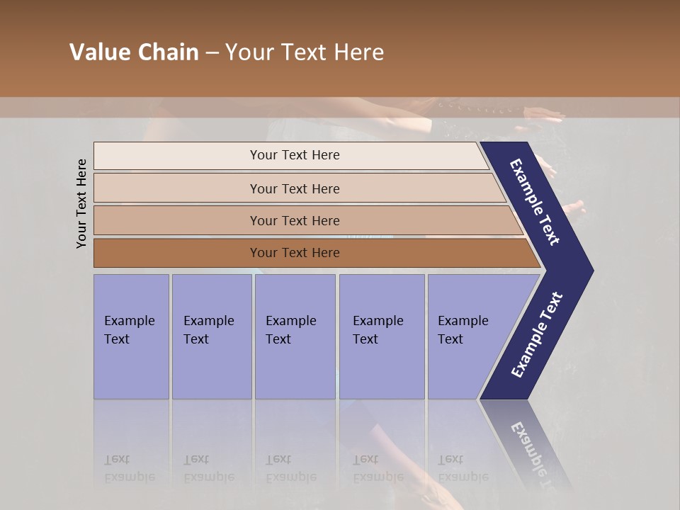 A Woman In A Black Top And Blue Pants Is Jumping In The Air PowerPoint Template