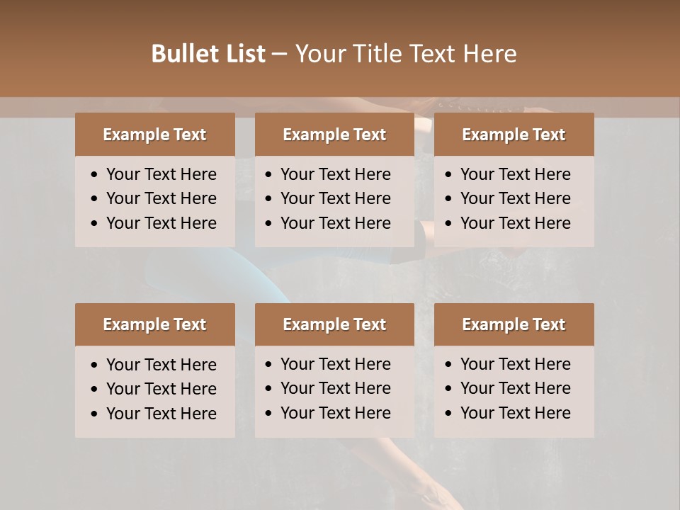 A Woman In A Black Top And Blue Pants Is Jumping In The Air PowerPoint Template