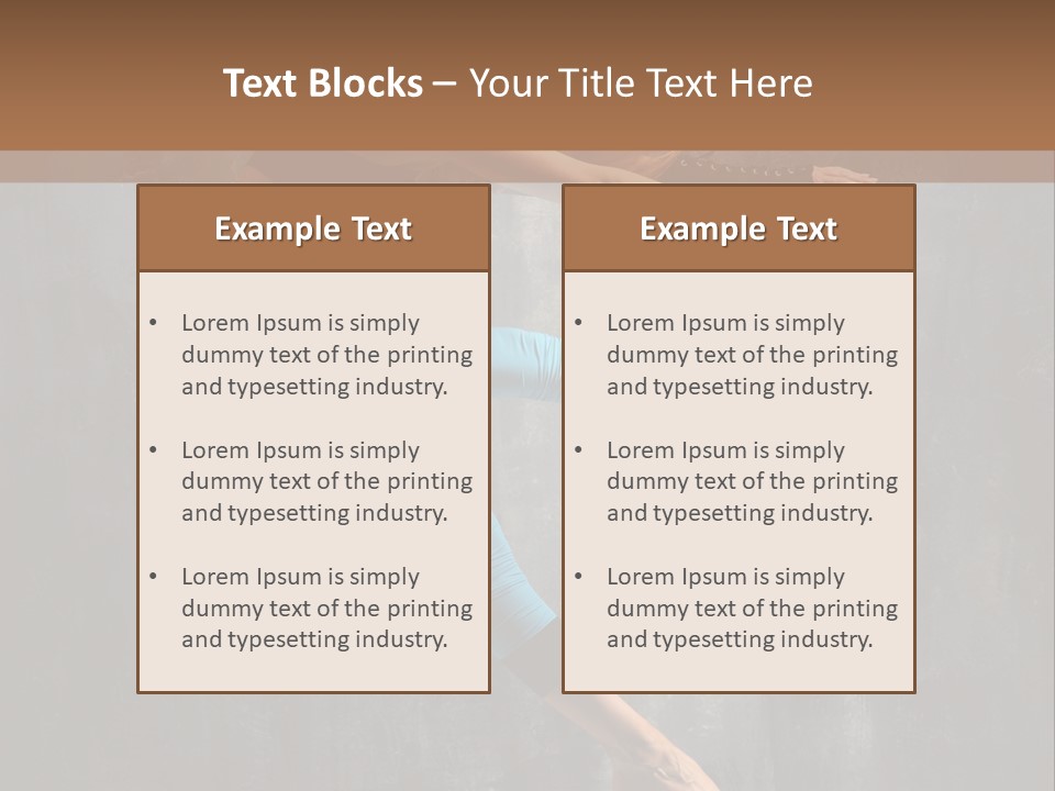 A Woman In A Black Top And Blue Pants Is Jumping In The Air PowerPoint Template