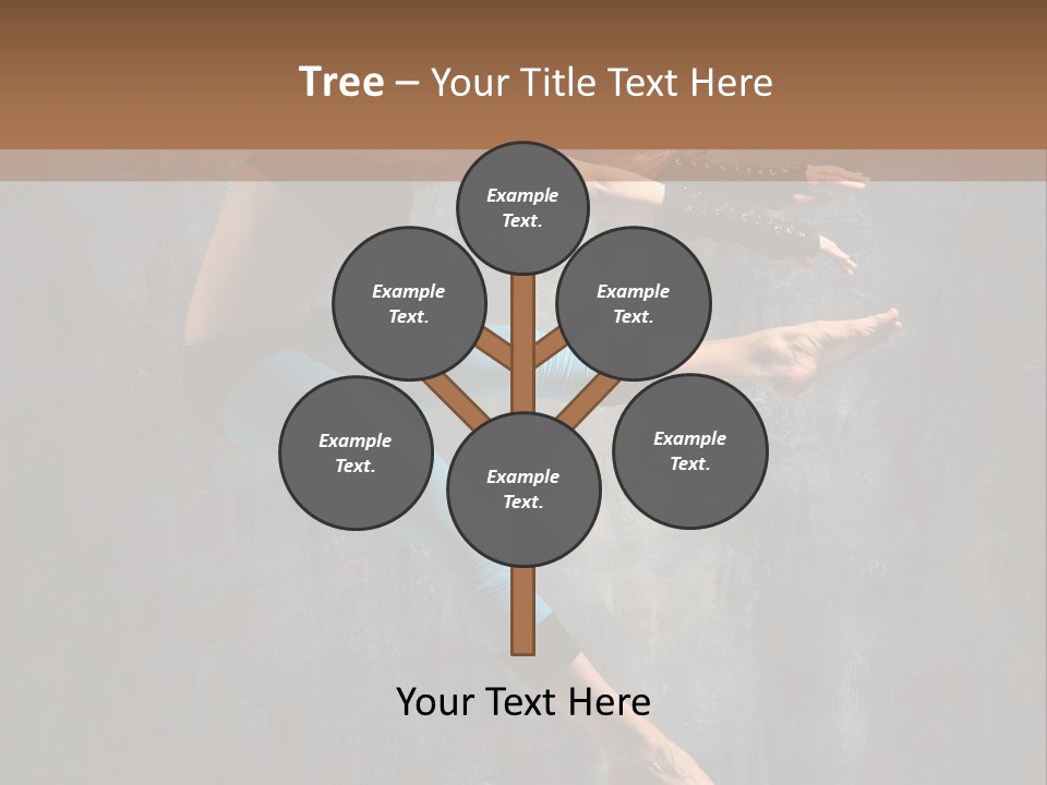 A Woman In A Black Top And Blue Pants Is Jumping In The Air PowerPoint Template