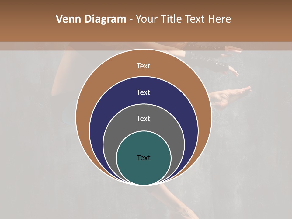 A Woman In A Black Top And Blue Pants Is Jumping In The Air PowerPoint Template