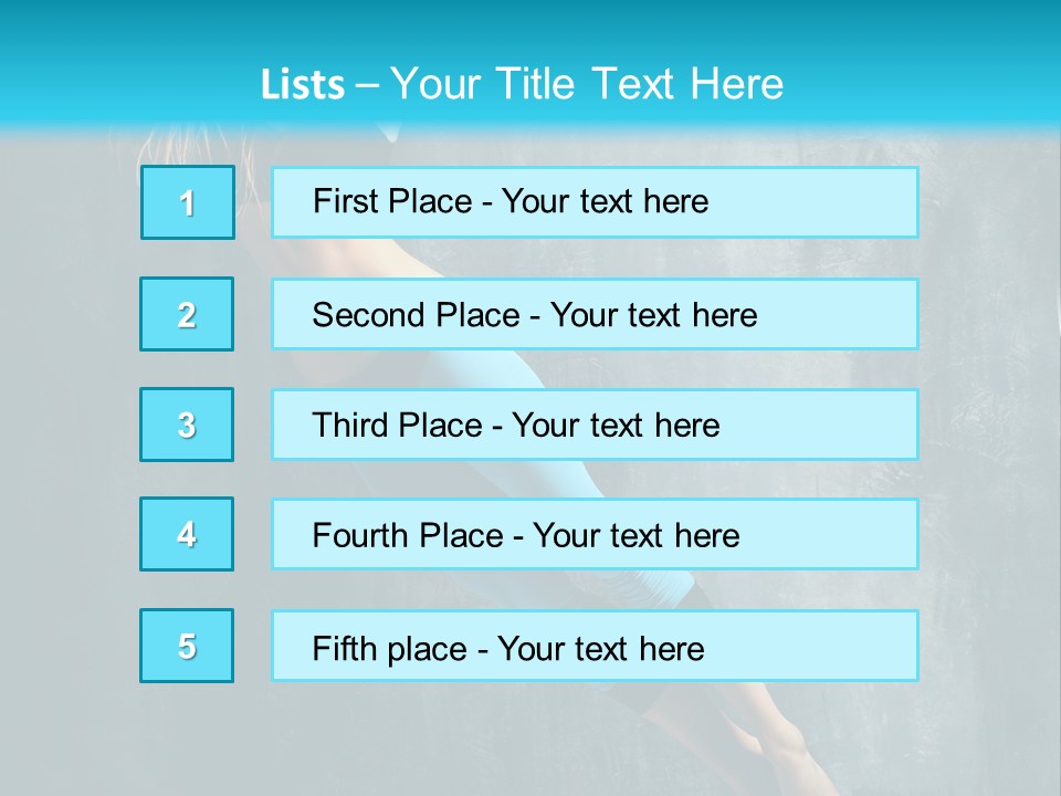 Performer Stunt Stretching PowerPoint Template
